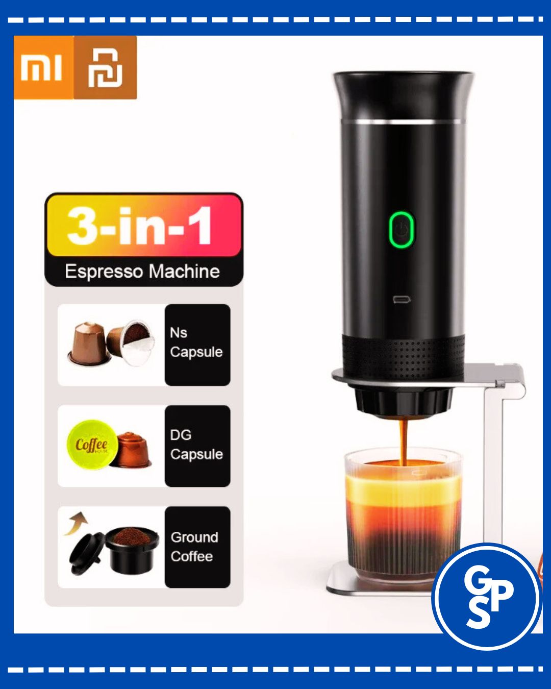 Xiaomi Youpin Coffee Machine Wireless Electric Portable Espresso Coffee Machine Maker 3-in-1 Capsule Powder Travel Coffee Maker